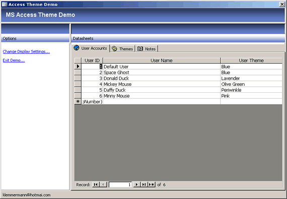Changing Themes In Microsoft Access 2003 Database Solutions For Microsoft Access Databasedev Co Uk