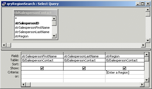 Image showing the design of the query