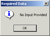 Input Box Error Message